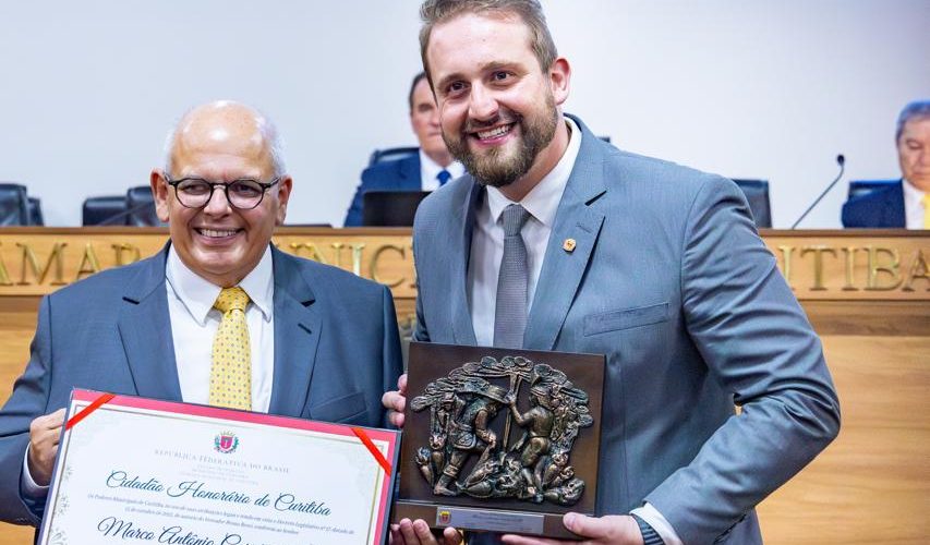 Grão-Mestre da Grande Loja do Paraná se torna cidadão honorário de Curitiba