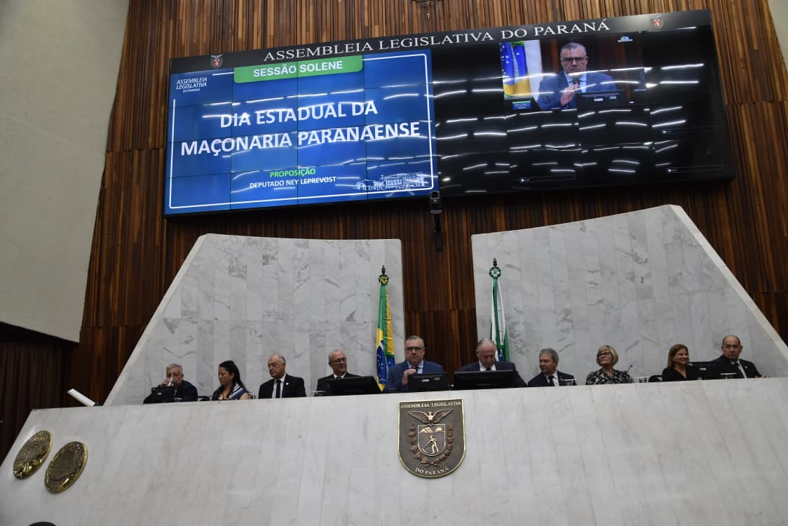 Confira o discurso dos Grão-Mestres na Assembleia Legislativa do Paraná