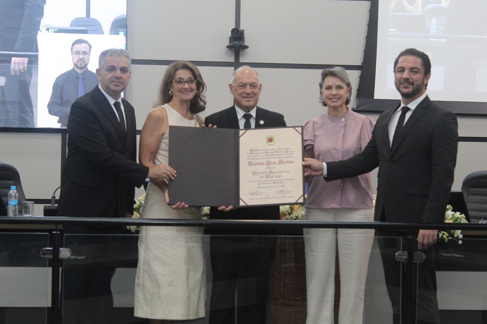 Grão-Mestre do Grande Oriente do Paraná recebe Título de Cidadão Benemérito de Maringá